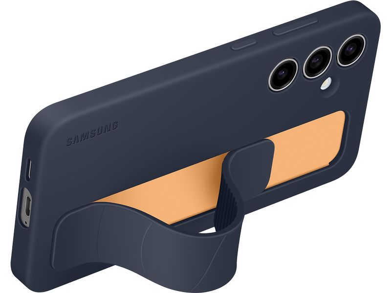 Samsung Back Cover Standing Grip Case Galaxy S24 FE Schwarz