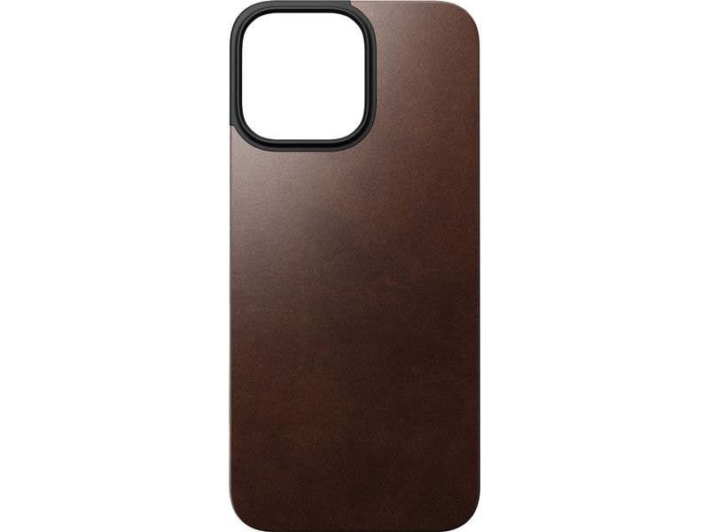 Nomad Back Cover Magnetic Leather iPhone 16 Pro Max Rostbraun