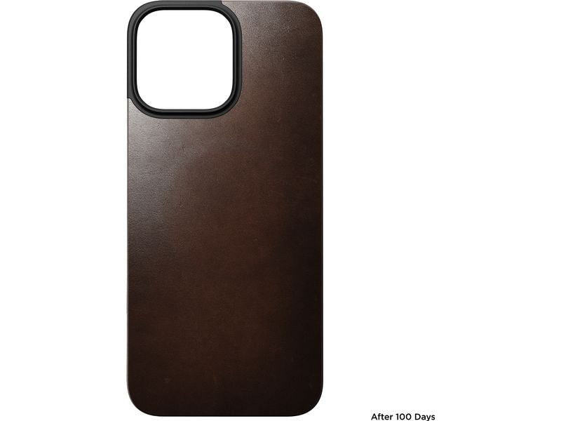 Nomad Back Cover Magnetic Leather iPhone 16 Pro Max Rostbraun