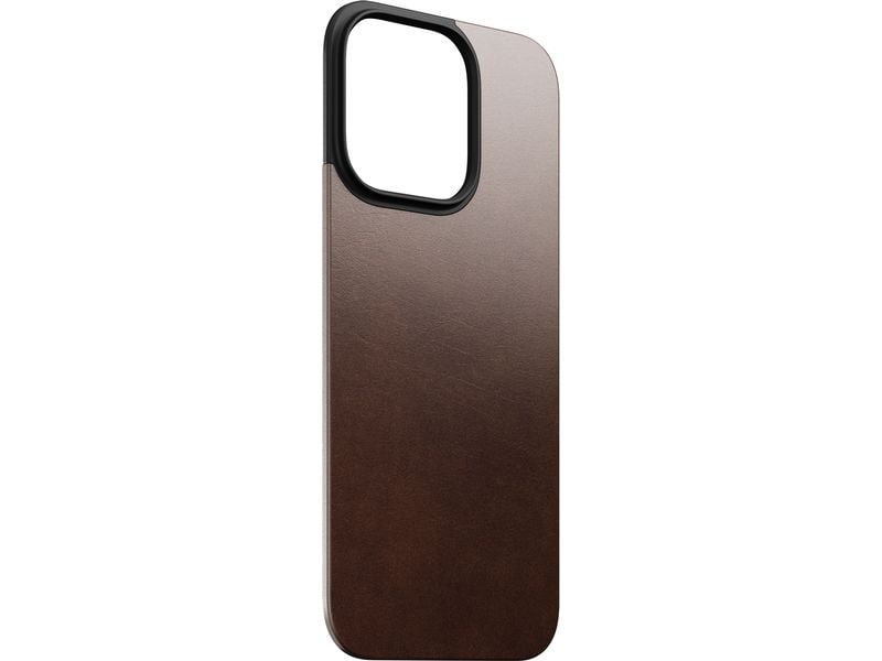 Nomad Back Cover Magnetic Leather iPhone 16 Pro Rostbraun