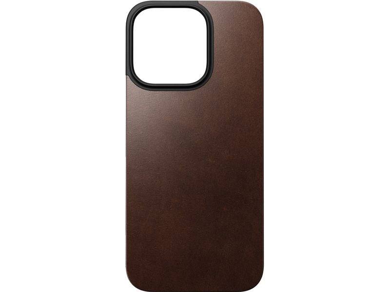Nomad Back Cover Magnetic Leather iPhone 16 Pro Rostbraun