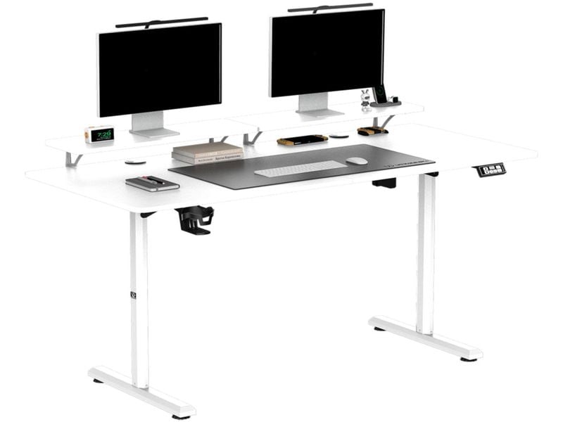 Ultradesk Gaming Tisch Higlander XXL Weiss