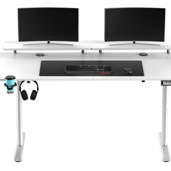 Ultradesk Gaming Tisch Higlander XXL Weiss