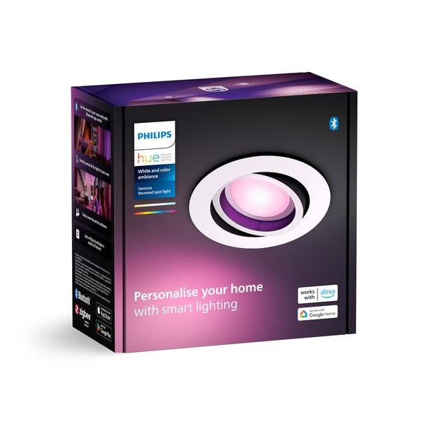 Philips Hue White & Color Ambiance Centura Einbauspot Rund Weiss