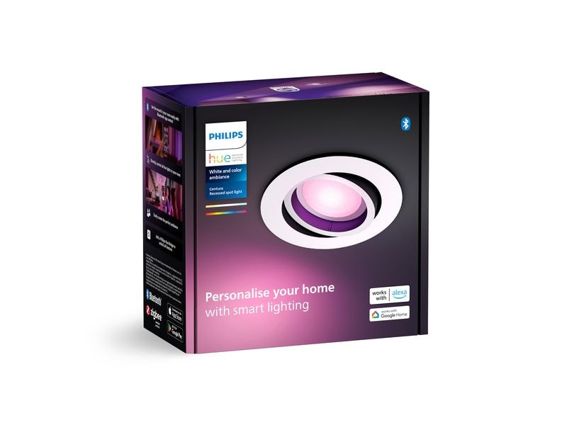 Philips Hue White & Color Ambiance Centura Einbauspot Rund Weiss