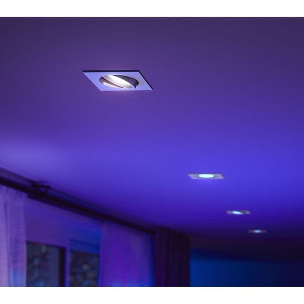 Philips Hue White & Color Ambiance Centura Einbauspot Eckig Weiss