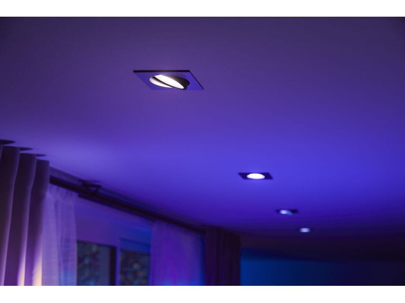Philips Hue White & Color Ambiance Centura Einbauspot Eckig Aluminium