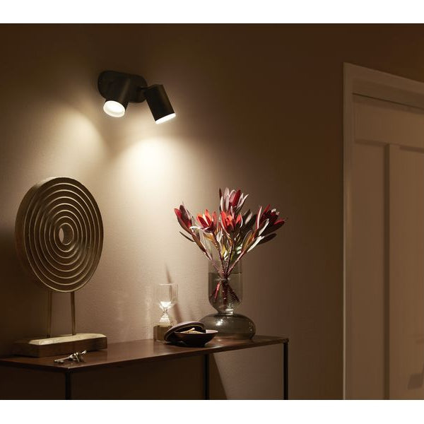 Philips Hue White & Color Ambiance Fugato 2er-Spot Schwarz
