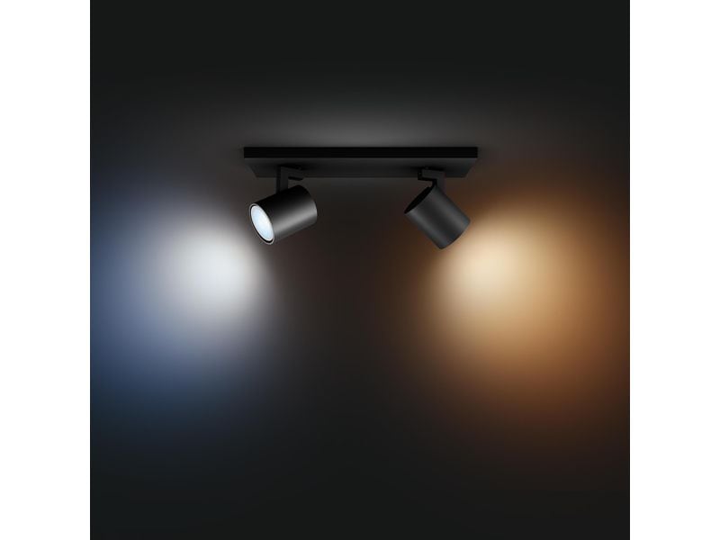 Philips Hue White Ambiance Runner Doppelspot Schwarz