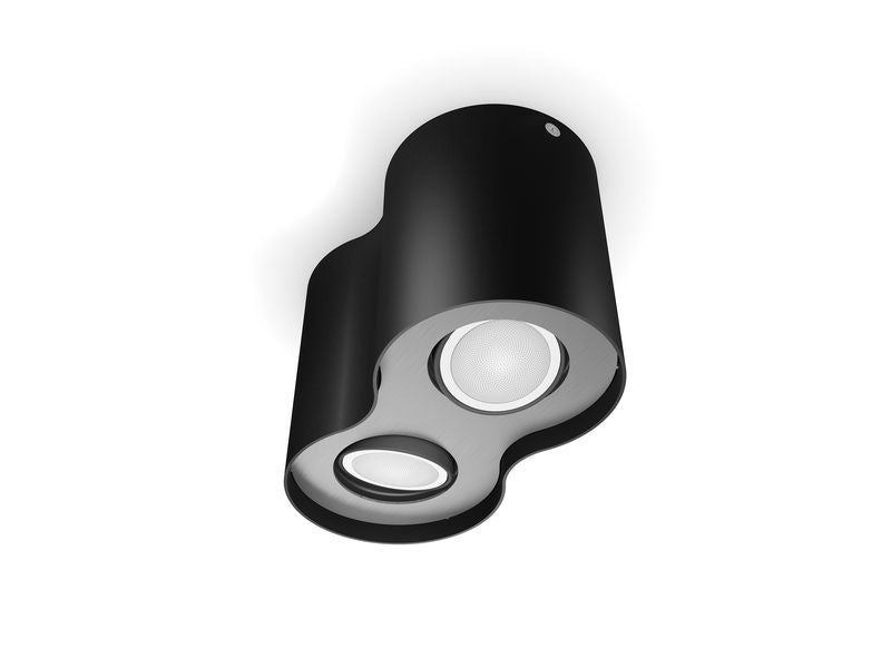 Philips Hue White Ambiance Pillar Doppelspot inkl. Dimmschalter Schwarz