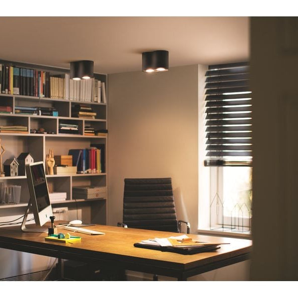 Philips Hue White Ambiance Pillar Doppelspot inkl. Dimmschalter Schwarz