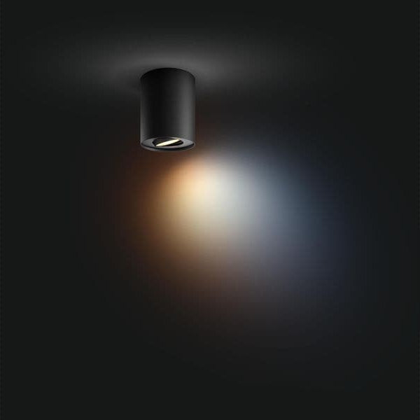 Philips Hue White Ambiance Pillar Spot inkl. Dimmschalter GU10, Schwarz