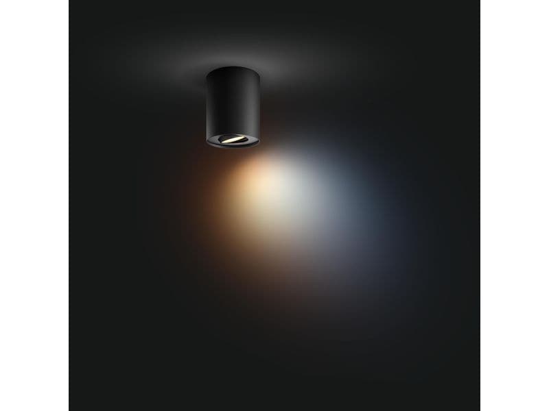 Philips Hue White Ambiance Pillar Spot inkl. Dimmschalter GU10, Schwarz