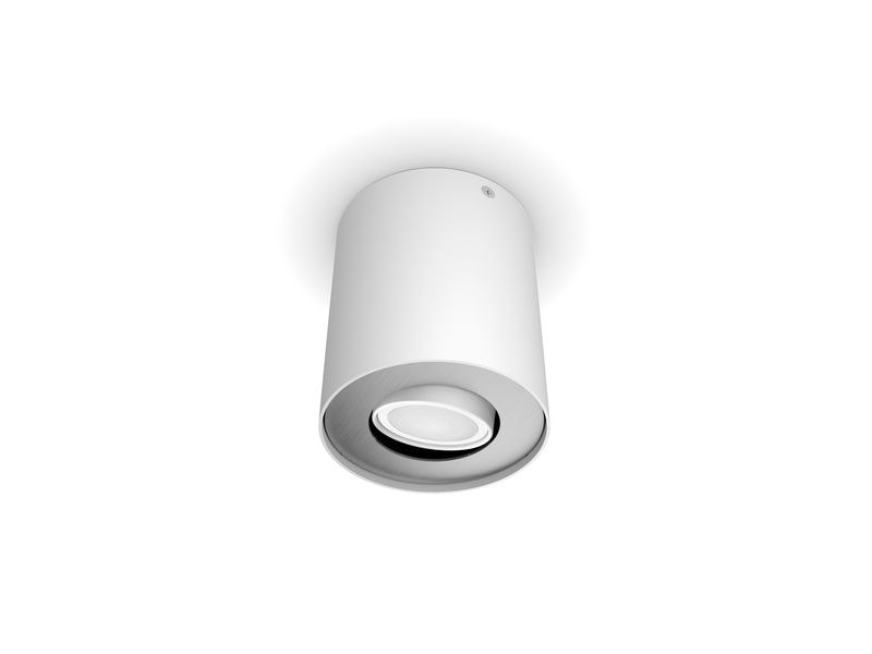 Philips Hue White Ambiance Pillar Spot inkl. Dimmschalter GU10, Weiss