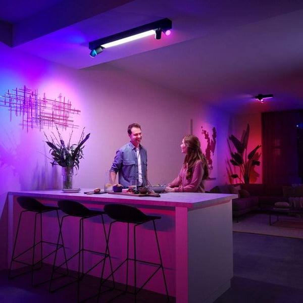 Philips Hue White & Color Ambiance Centris 4-Deckenspot Schwarz