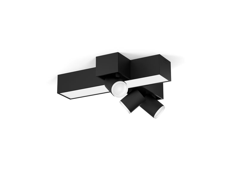 Philips Hue White & Col. Amb. Centris Cross 3er-Spot Schwarz