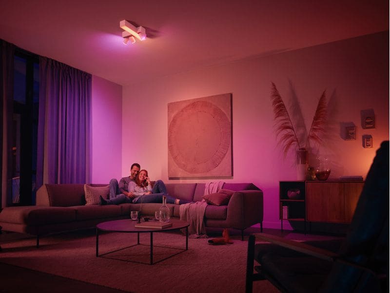 Philips Hue White & Col. Amb. Centris Cross 3er-Spot Weiss
