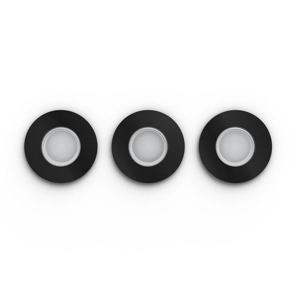 Philips Hue White & Color Ambiance Xamento Einbauspots 3er-Pack Schwarz