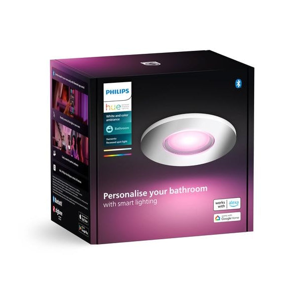Philips Hue White & Color Ambiance Xamento Einbauspot Silber