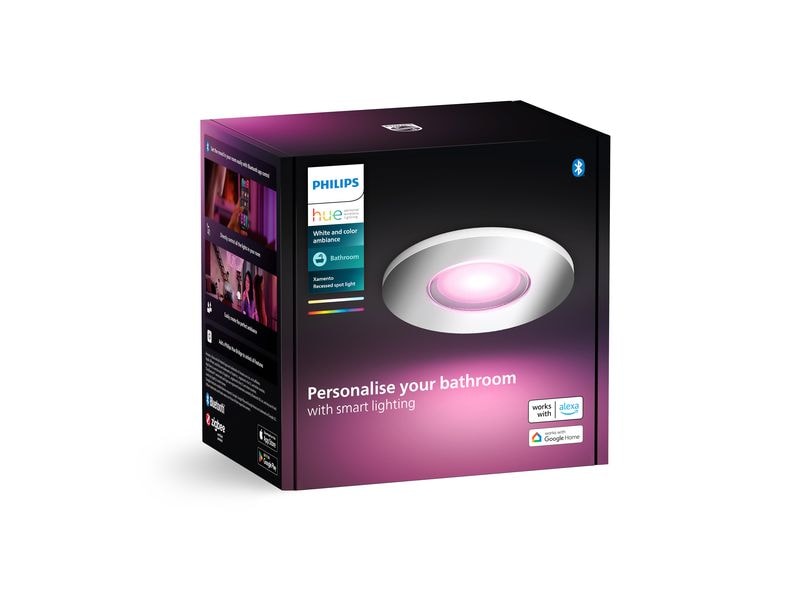 Philips Hue White & Color Ambiance Xamento Einbauspot Silber