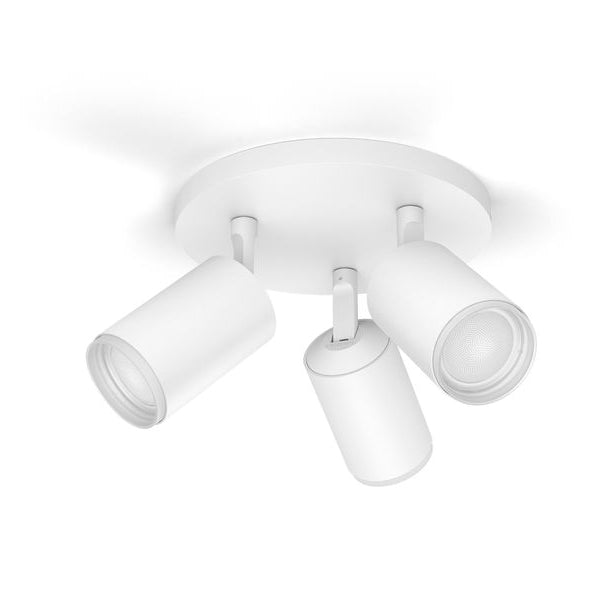 Philips Hue White & Color Ambiance Fugato 3er-Spot Weiss