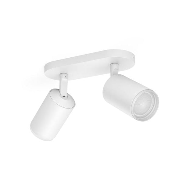 Philips Hue White & Color Ambiance Fugato 2er-Spot Weiss