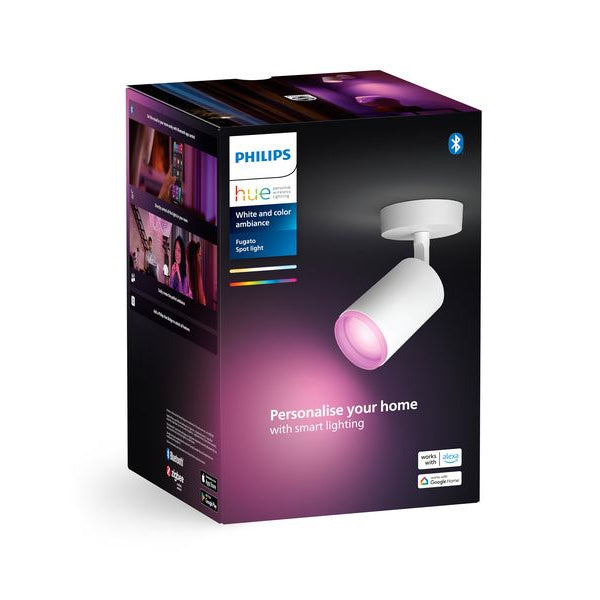 Philips Hue White & Color Ambiance Fugato 1er-Spot Weiss