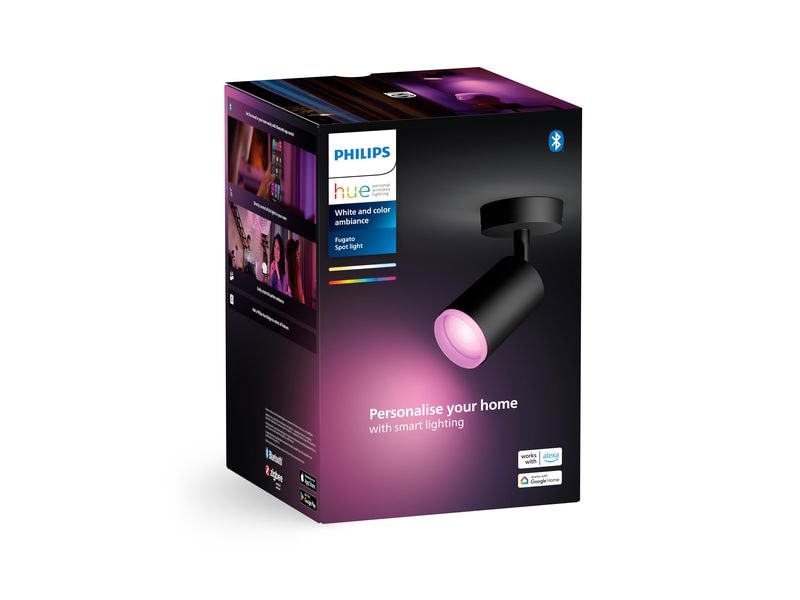 Philips Hue White & Color Ambiance Fugato 1er-Spot Schwarz