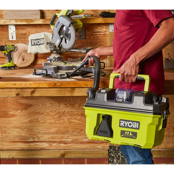 RYOBI Akku-Nass-/Trockensauger RV1811-0 ohne Akku und Ladegerät