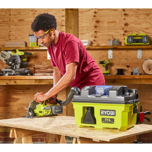 RYOBI Akku-Nass-/Trockensauger RV1811-0 ohne Akku und Ladegerät