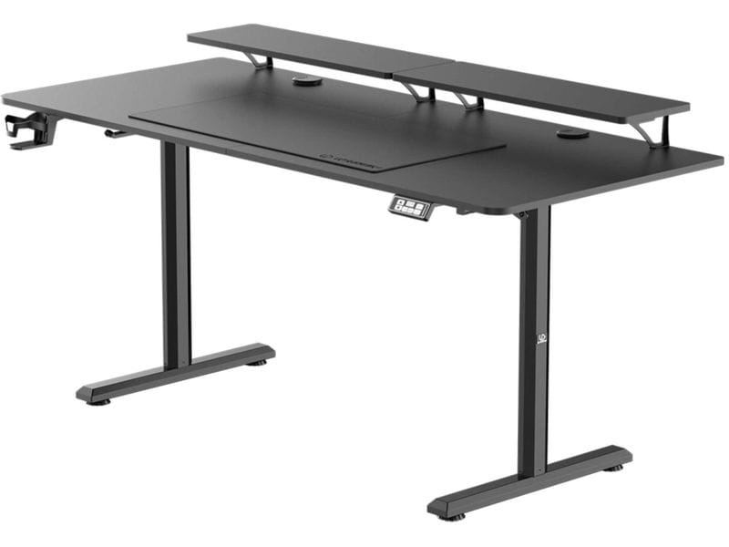 Ultradesk Gaming Tisch Higlander XXL Schwarz