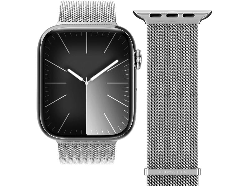 Vonmählen Armband Milanese Loop 2 Apple Watch 38/44/45/49 mm Silver