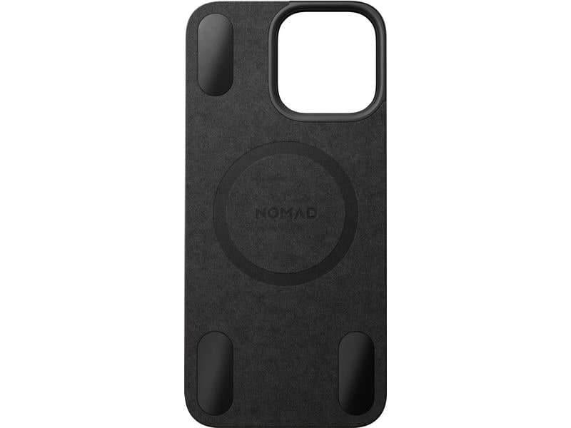 Nomad Back Cover Magnetic Leather iPhone 16 Pro Max Schwarz
