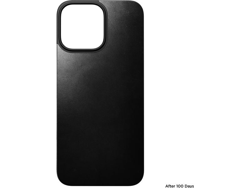 Nomad Back Cover Magnetic Leather iPhone 16 Pro Max Schwarz