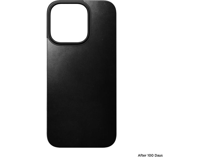 Nomad Back Cover Magnetic Leather iPhone 16 Pro Schwarz