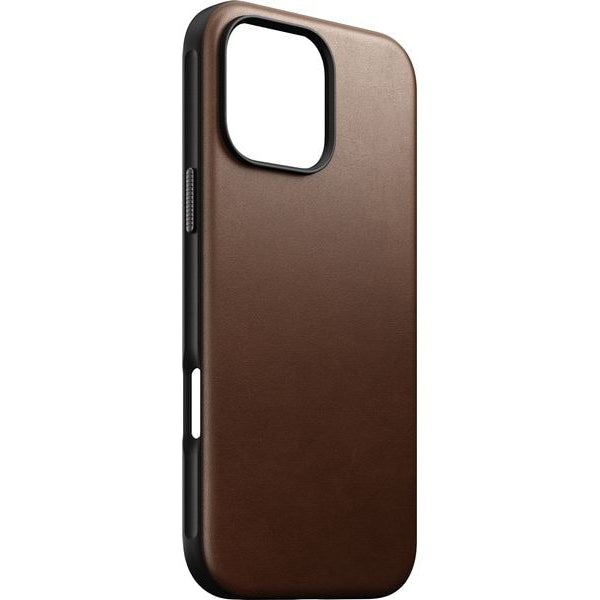 Nomad Back Cover Modern Leather iPhone 16 Pro Max Braun
