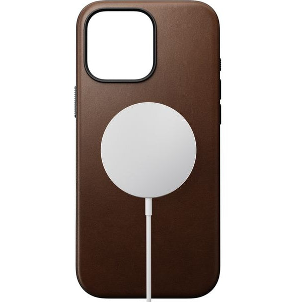 Nomad Back Cover Modern Leather iPhone 16 Pro Max Braun