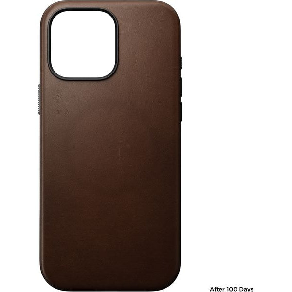 Nomad Back Cover Modern Leather iPhone 16 Pro Max Braun