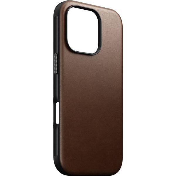 Nomad Back Cover Modern Leather iPhone 16 Pro Braun