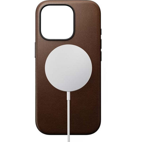 Nomad Back Cover Modern Leather iPhone 16 Pro Braun