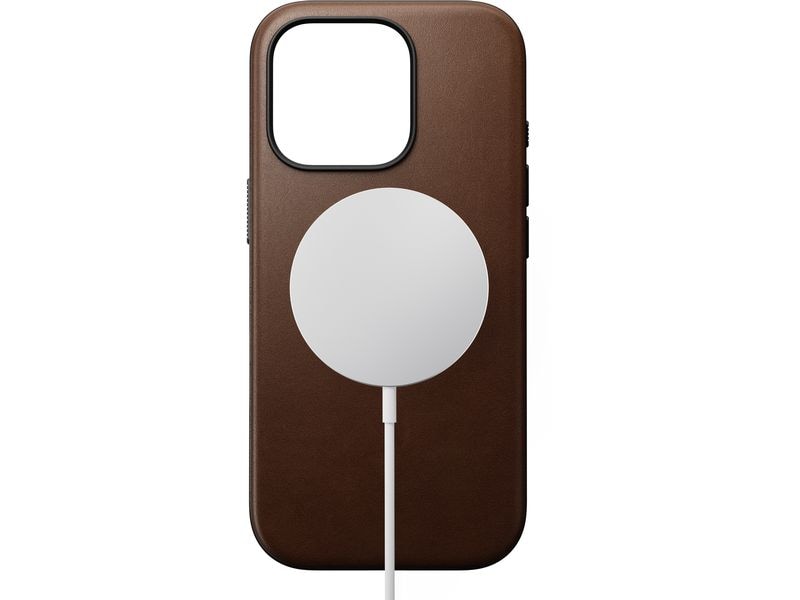 Nomad Back Cover Modern Leather iPhone 16 Pro Braun