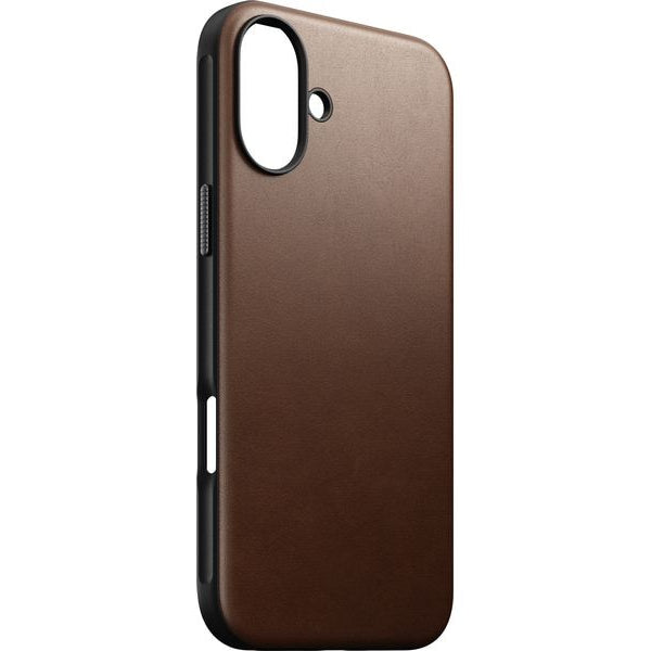 Nomad Back Cover Modern Leather iPhone 16 Plus Braun