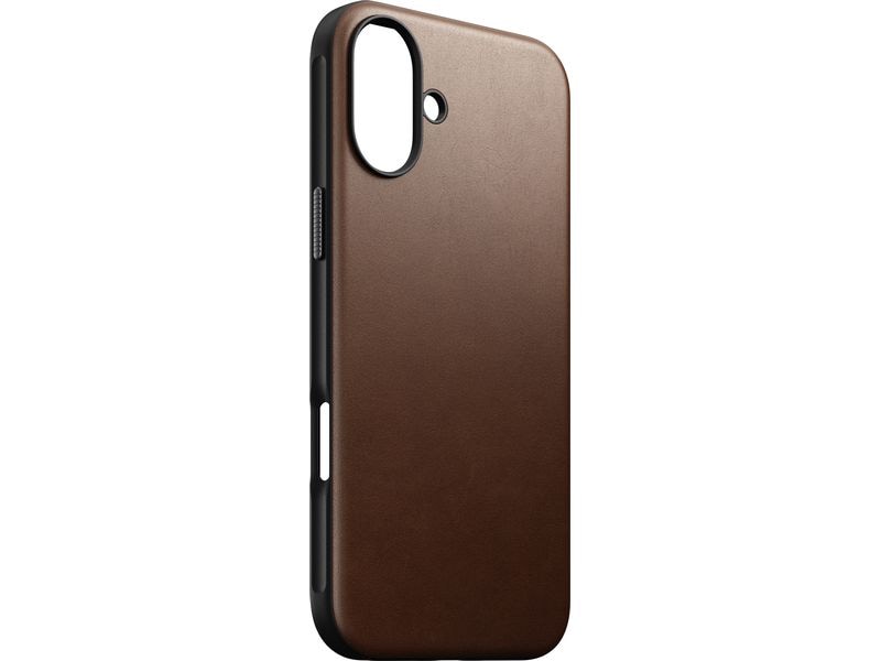 Nomad Back Cover Modern Leather iPhone 16 Plus Braun