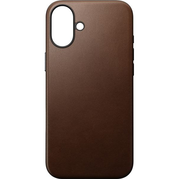 Nomad Back Cover Modern Leather iPhone 16 Plus Braun