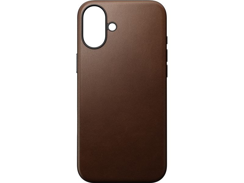 Nomad Back Cover Modern Leather iPhone 16 Plus Braun