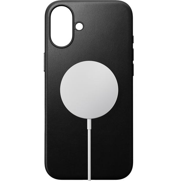 Nomad Back Cover Modern Leather iPhone 16 Plus Schwarz