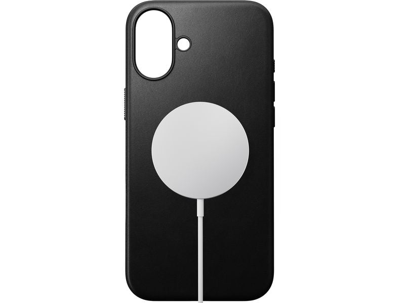 Nomad Back Cover Modern Leather iPhone 16 Plus Schwarz