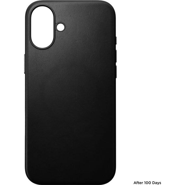 Nomad Back Cover Modern Leather iPhone 16 Plus Schwarz