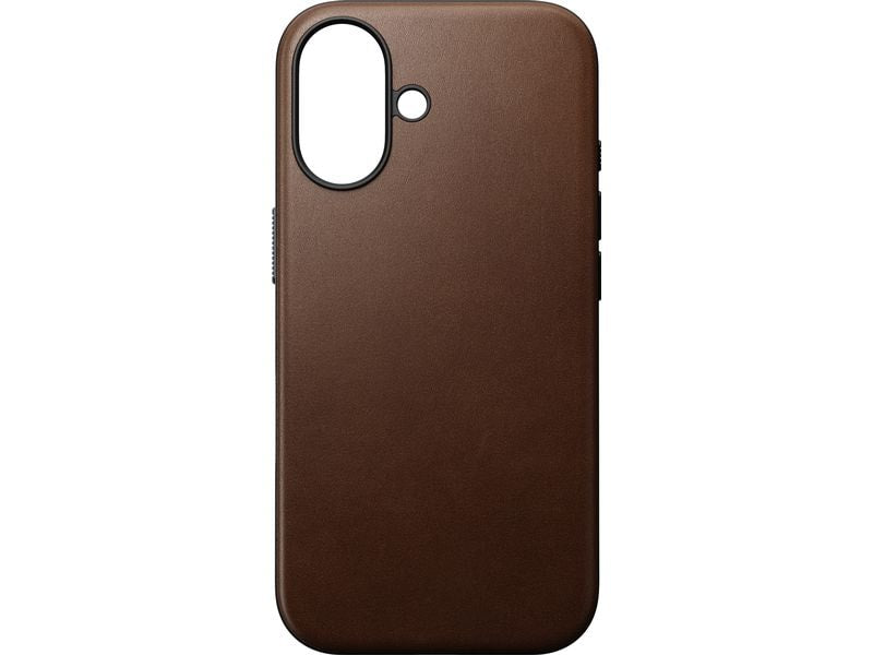Nomad Back Cover Modern Leather iPhone 16 Braun