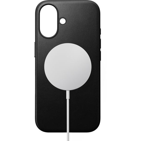 Nomad Back Cover Modern Leather iPhone 16 Schwarz